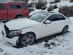 Mercedes-Benz salvage cars for sale: 2015 Mercedes-Benz C 300 4matic