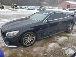 Salvage cars for sale at Mendon, MA auction: 2016 Mercedes-Benz S 550