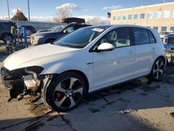 Volkswagen salvage cars for sale: 2016 Volkswagen GTI S/SE