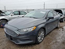 Salvage cars for sale at Elgin, IL auction: 2017 Ford Fusion SE Hybrid