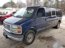 GMC Savana g3500 salvage cars for sale: 2002 GMC Savana G3500