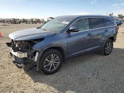 Salvage cars for sale at San Diego, CA auction: 2018 Toyota Highlander SE