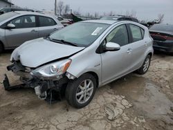 Salvage cars for sale at Pekin, IL auction: 2015 Toyota Prius C