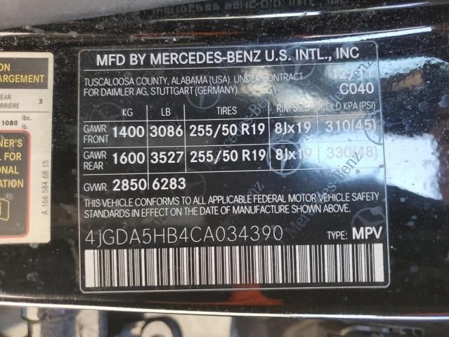 2012 Mercedes-Benz ML 350 4matic