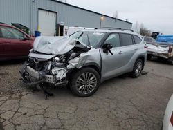 2022 Toyota Highlander Hybrid Platinum en venta en Portland, OR