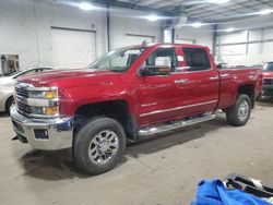 Salvage cars for sale at Ham Lake, MN auction: 2019 Chevrolet Silverado K3500 LTZ