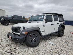 Salvage cars for sale at Taylor, TX auction: 2024 Jeep Wrangler Sport