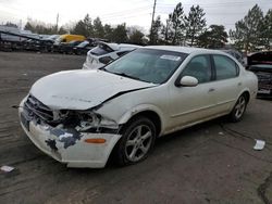 Salvage cars for sale at Denver, CO auction: 2001 Nissan Maxima GXE