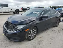 Salvage cars for sale at Houston, TX auction: 2016 Honda Civic EX