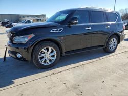 Salvage cars for sale at Wilmer, TX auction: 2014 Infiniti QX80