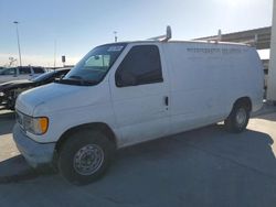 Salvage trucks for sale at Anthony, TX auction: 2002 Ford Econoline E150 Van