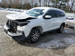 Salvage cars for sale at North Billerica, MA auction: 2019 Honda Pilot EXL