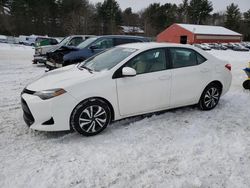 Salvage cars for sale at Mendon, MA auction: 2017 Toyota Corolla L