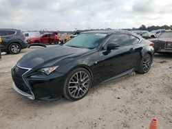 Salvage cars for sale at Houston, TX auction: 2015 Lexus RC 350