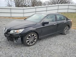 Salvage cars for sale at Gastonia, NC auction: 2014 Honda Accord Sport