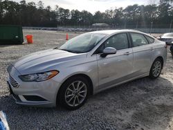 Salvage cars for sale at Ellenwood, GA auction: 2017 Ford Fusion SE Hybrid