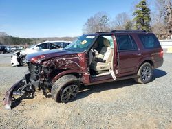 Salvage cars for sale at Concord, NC auction: 2017 Ford Expedition Limited