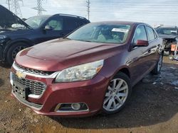 Salvage cars for sale at Elgin, IL auction: 2015 Chevrolet Malibu 2LT