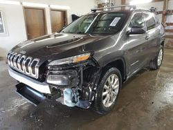 Salvage cars for sale at Pekin, IL auction: 2014 Jeep Cherokee Limited