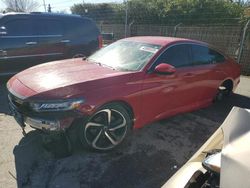 Carros salvage a la venta en subasta: 2018 Honda Accord Sport