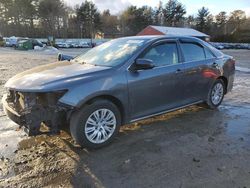 Salvage cars for sale at Mendon, MA auction: 2012 Toyota Camry Base