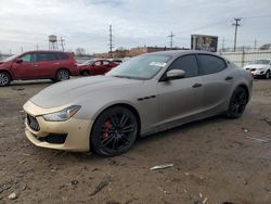 Salvage cars for sale at Chicago Heights, IL auction: 2018 Maserati Ghibli S