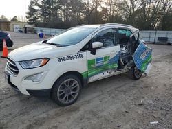 Salvage cars for sale at Knightdale, NC auction: 2021 Ford Ecosport Titanium