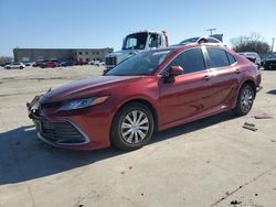 Salvage cars for sale at Wilmer, TX auction: 2022 Toyota Camry LE