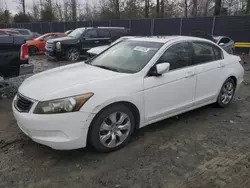 Salvage cars for sale at Waldorf, MD auction: 2008 Honda Accord EXL