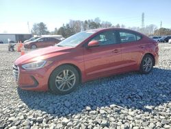 Salvage cars for sale at Mebane, NC auction: 2018 Hyundai Elantra SEL