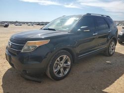 Salvage cars for sale at San Antonio, TX auction: 2014 Ford Explorer Limited