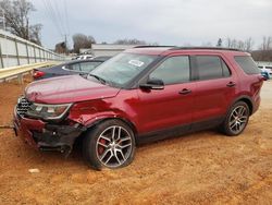 Salvage cars for sale at Chatham, VA auction: 2018 Ford Explorer Sport