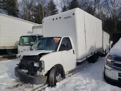 Salvage trucks for sale at West Warren, MA auction: 2013 GMC Savana Cutaway G3500