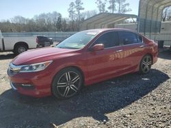 Salvage cars for sale at Augusta, GA auction: 2017 Honda Accord Sport