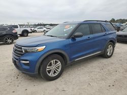 Salvage cars for sale at Houston, TX auction: 2020 Ford Explorer XLT