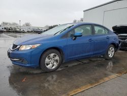 Honda salvage cars for sale: 2013 Honda Civic LX