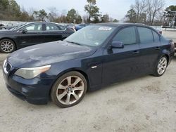 Salvage cars for sale at Hampton, VA auction: 2007 BMW 550 I