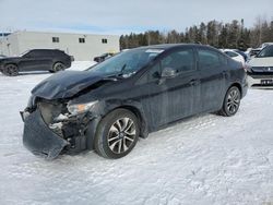 Salvage cars for sale at Cookstown, ON auction: 2013 Honda Civic LX