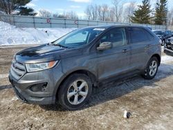 Salvage cars for sale at Davison, MI auction: 2015 Ford Edge SE