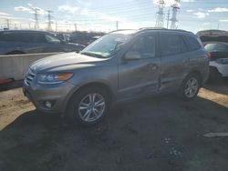 Salvage cars for sale at Elgin, IL auction: 2012 Hyundai Santa FE Limited