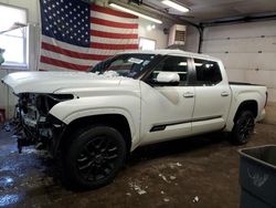 Salvage cars for sale at Lyman, ME auction: 2024 Toyota Tundra Crewmax Platinum