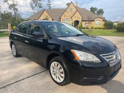 Salvage cars for sale from Copart Houston, TX: 2013 Nissan Sentra S