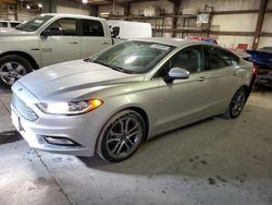 Salvage cars for sale at Eldridge, IA auction: 2017 Ford Fusion SE