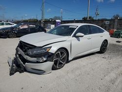 Vehiculos salvage en venta de Copart Homestead, FL: 2020 Honda Accord Sport