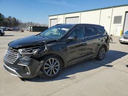 Salvage cars for sale at Gaston, SC auction: 2017 Hyundai Santa FE SE