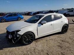 Salvage cars for sale at Houston, TX auction: 2015 Mazda 3 Grand Touring