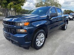 Salvage cars for sale at Miami, FL auction: 2022 Chevrolet Silverado LTD C1500 Custom