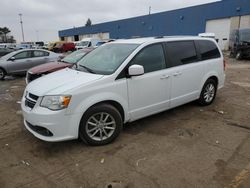 Salvage cars for sale at Woodhaven, MI auction: 2019 Dodge Grand Caravan SXT