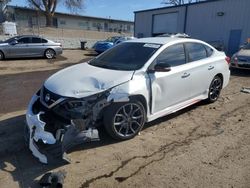 Nissan Sentra sr Turbo salvage cars for sale: 2017 Nissan Sentra SR Turbo