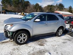 Salvage cars for sale at Mendon, MA auction: 2016 Chevrolet Equinox LT